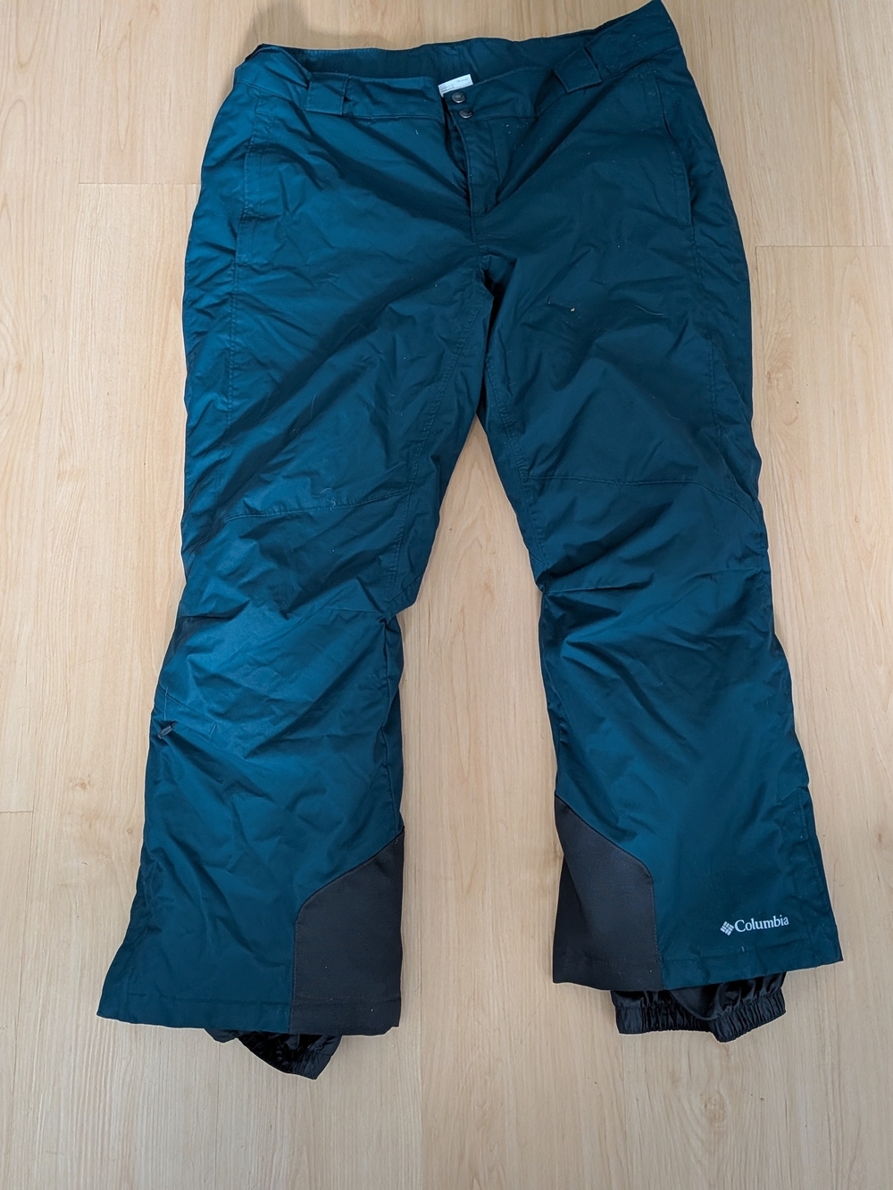 Columbia Bugaboo II Wmn's Insulated Ski Pants XL Dark Teal Omni-Tech Waterproof